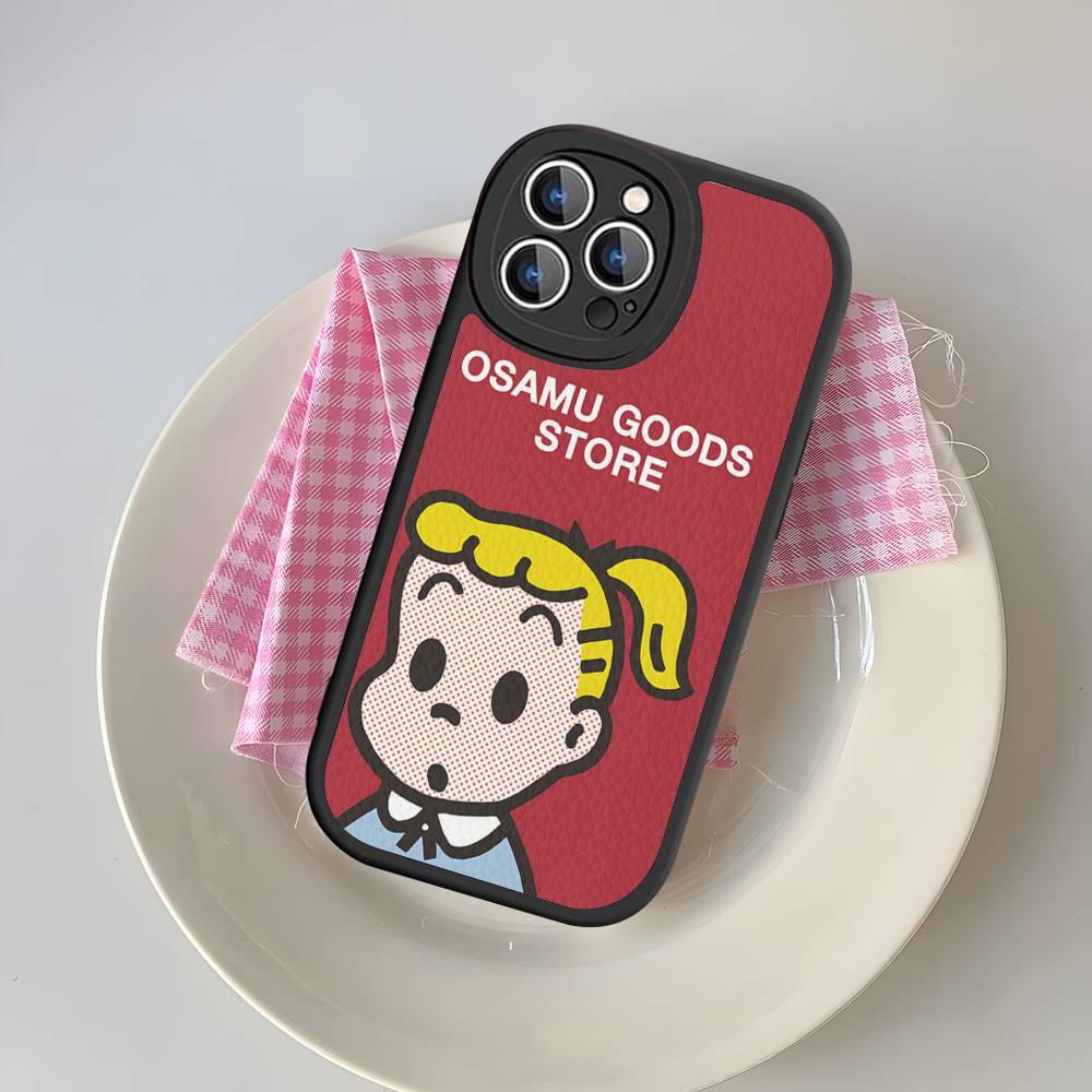 Fashion Osamu Goods Phone Case For IPhone 16 15 14 13 12 11 Pro Max Plus Shockproof Leather Cover