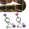 2 Pcs Umbrella Stand 25mm Hole Aluminum Alloy Adjustable