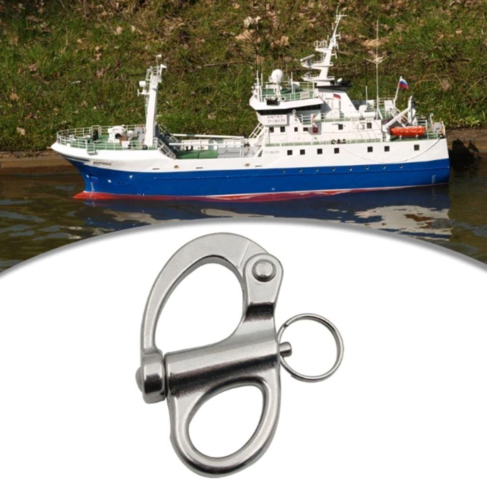 Jaw Swivel Snap Shackle Stainless Steel Quick Release Shackle Hook Chain Shackle  Halyards