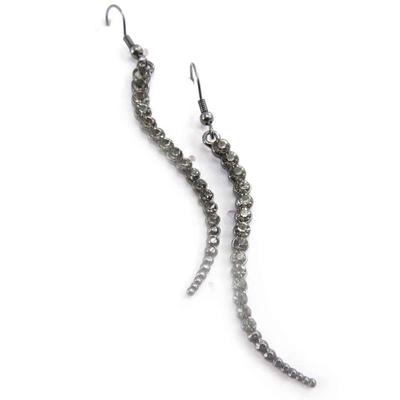 [J8127] - Gray 'Sissi' Designer Earrings