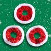 1/3/6Pcs Christmas Hair Ties Red White Velvet Hair Scrunchies Elastic Hair Band Ponytail Holder Glitter Sequins Snowflakes Hair Ropes