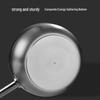 Non-Stick Stainless Steel Frying Pan with Composite Bottom for Eggs, Pancakes, and Steak - Single Handle, Induction Compatible.