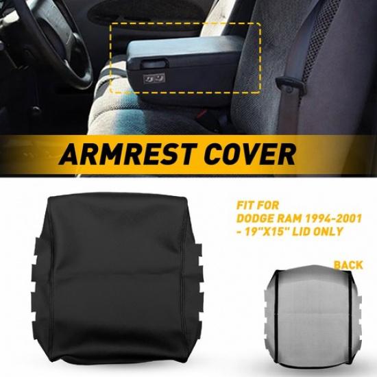 Leather Center Lid Console Armrest Elbow Cover Trim For Dodge Ram 1994-2001