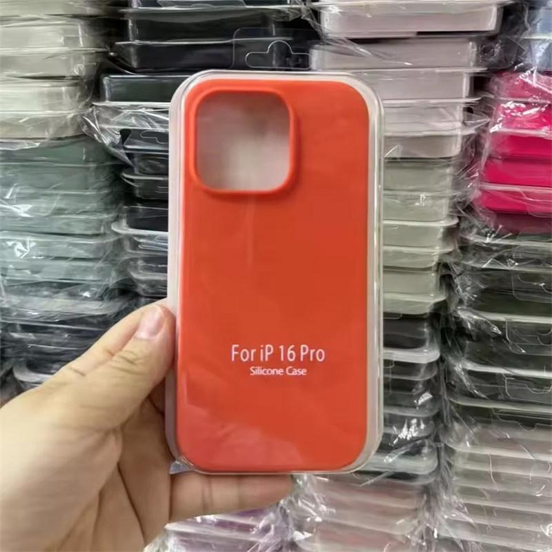 Liquid Silicone Case For Apple iPhone17 Air 15 16E 14 13 12 11 Pro Max Plus Mini XS XR 7/8 SE Phone Official Style Protective Cover