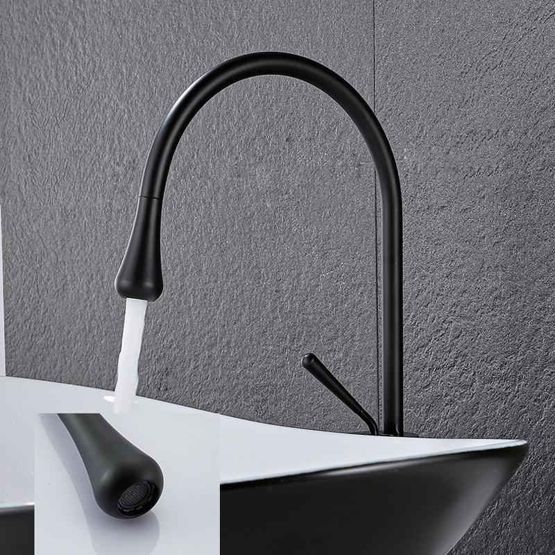 New Basin Faucet Single Lever 360 Rotation Spout Modern Brass Mixer Tap for Kitchen Bathroom Basin Water Sink Mixer Taps