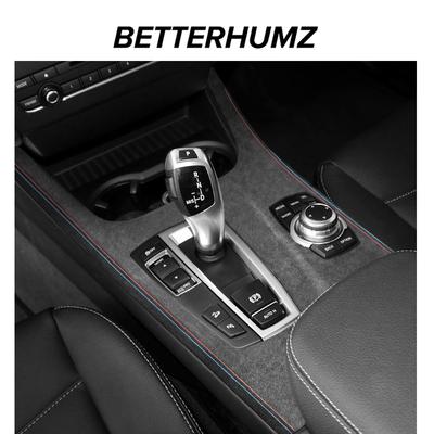 Betterhumz do BMW X3 F25 X4 F26 Pokrywa Panelu Sterowania Konsoli Środkowej i Dźwigni Zmiany Biegów Wykończenie Wykonane z Alcantary Akcesoria Wnętrza