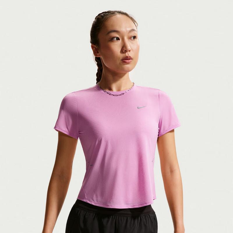 Nike Women s Yoga Breathable Cropped Short Sleeve Knit Top IF1681 S