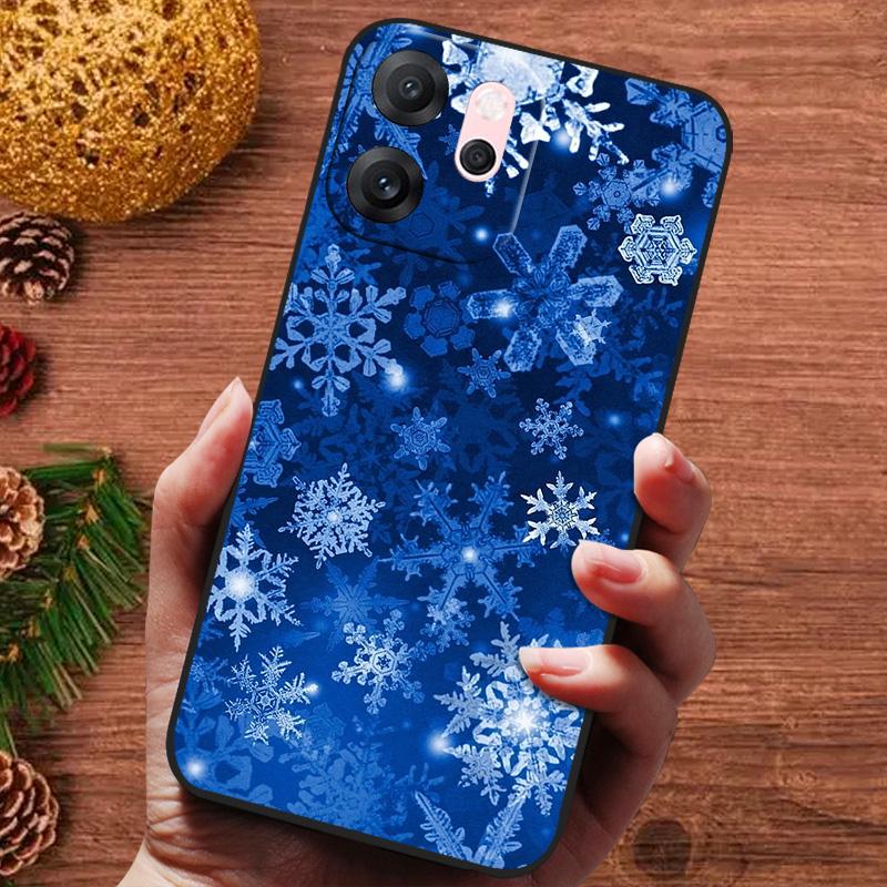 Świąteczne malowane etui na OPPO Reno 14F 14 F Reno14FS Etui Silikonowe Miękkie Etui na Telefon na OPPO Reno 14 13 Pro FS Capa Fundas