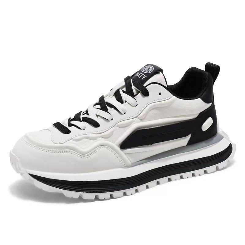 Spring 2025 Lightweight Low-Top Skate Shoes: Trendy, Thick-Soled, Versatile Casual Men's Loafers