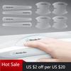 GLC 8st PVC Genomskinliga Bil Dörrhandtag Handledsskål Dekorationsdekaler För Mercedes Benz AMG W124 W202 W203 W204 W210 W211 Tillbehör