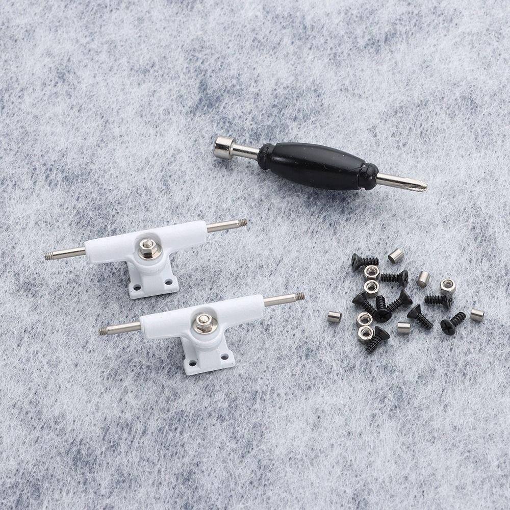 1Pair New With Nuts Fingerboard Truck Truck Bolts Toy Hobby Collectors Bearing Deck Brackets 32mm Mini Finger Skateboard Parts