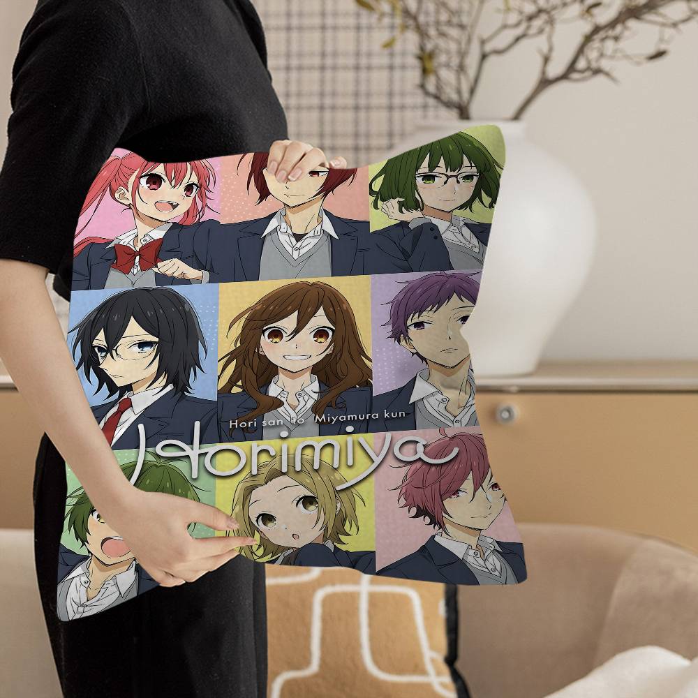 Anime Figure Horimiya Pillow Anime Pillow Sofa Bed Head Pillow Cover Cushion Cover 45x45 Cm Fashion