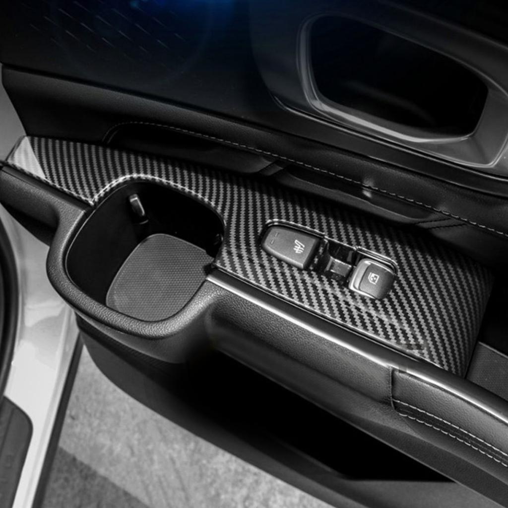 Linkslenker! Für Kia Sorento MQ4 2022 2023 Carbon Fiber Look Fenster Schalter Lift taste Abdeckung Trim ABS Kunststoff Auto Zubehör