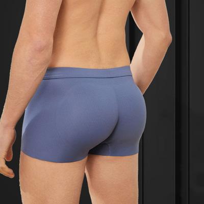 Fake Ass Underwear 3D Design Traceless Effect Mid-rise Solid Color Boxer Underwear U-convex Ergonomic Design Boxers Briefs