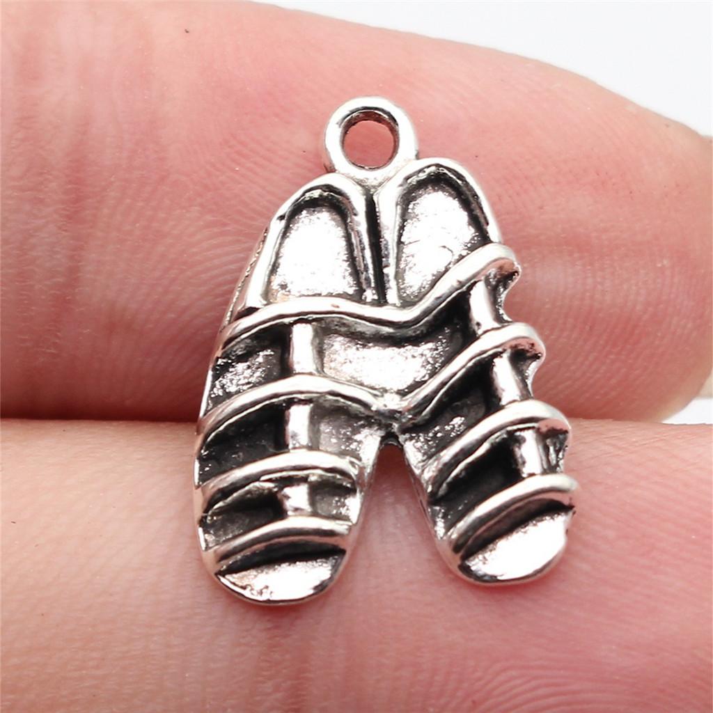 Shoes High Heel Fashion Charm Antique Bronze Zinc Alloy Jewelry Making Supplies for Women Earring Charms Handmade