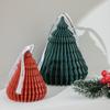 Soft Christmas Tree Candle Mold Diagonal Striped Soap Mould Creative   Plaster
