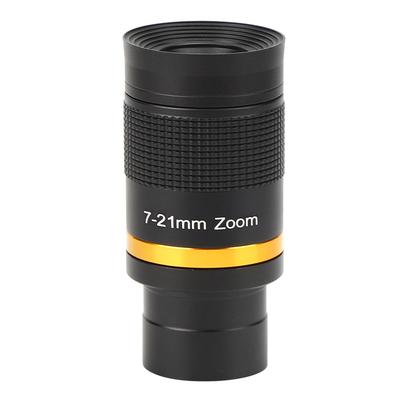Astronomical Telescope 7‑21mm Continuous Zoom Eyepiece Observation 1.25 Inch31.7 MM Black