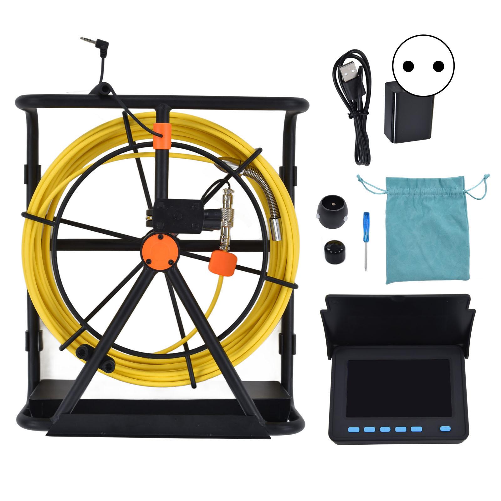 

4,3-дюймовая камера для осмотра труб с 6 светодиодами IP68 Водонепроницаемая камера для эндоскопа сантехники