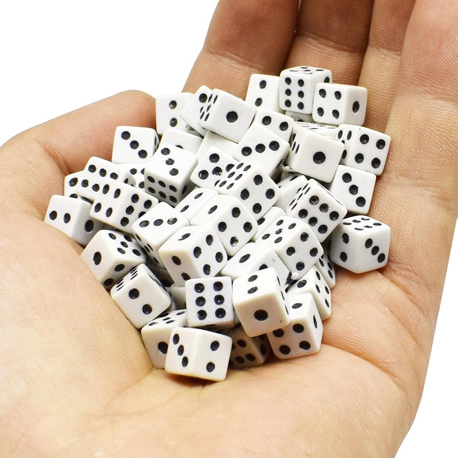 200pcs 8mm Small Square Corner Dice | Numbered Game Supplies | Ideal for Tabletop Games, Party Activities & DIY Craft Props