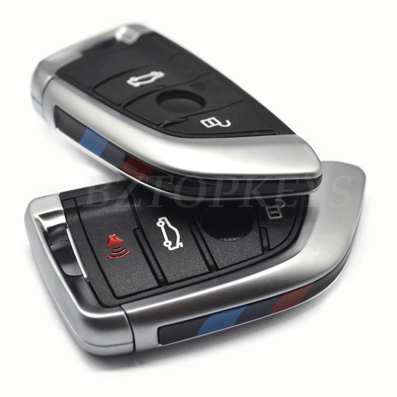 Replacement Car Key Blank Cover Forbmw X1 X5 X6 F15 X6 F16 1 2 3 4 5 6 7 8 Series F48 F39 Cas4 Cas4+ Fem Remote Key Shell Case