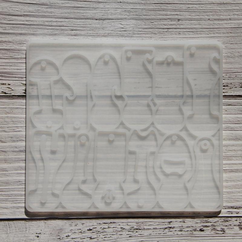 Reusable Silicone Trolley Tokens Mould Flexible Resin Keychain Crafting Tool for Homemade Decoration Projects Supplies