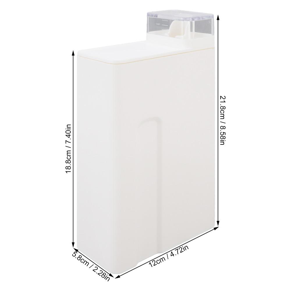 Plastic Laundry Detergent Dispenser White Leak-Proof Dispenser Bottle Durable Reusable Liquid Soap Dispenser Household Use