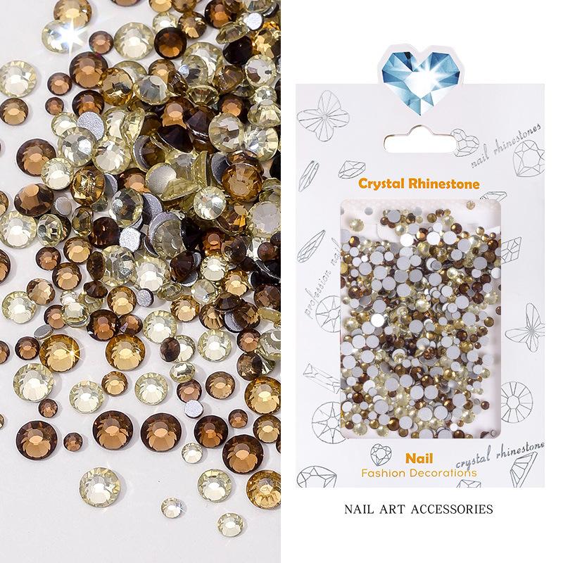 

Maillard Nail Art Diamond Mixed Pointed Bottom Diamond Flat Bottom Maillard Nail Art Jewelry Mixed Nail Art Ornament Mixed