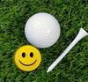 Adhere Golf Marker Hat Clip Magnetic Attachment Cute Smiley Face Ball Marker (Smiling Face)