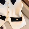 Women Elegant V-Neck Lapel Vest Summer Casual All-Match Chic Tanks Sleeveless Tops