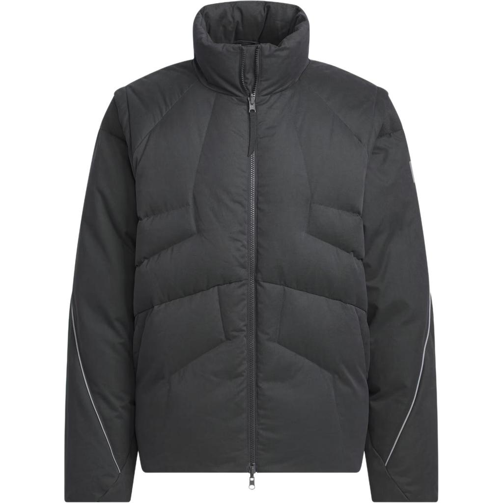 Adidas FW24 FUSTL Series P DJK Mid Removable Warm Sports Casual Down Jacket Men Jacket Carbon-Black JM6173