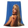 Super Soft Sabrina Carpenter Short N' Sweet Tour Throw Blanket Premium Fleece Flannel Lightweight  Bed Blanket All Season Use
