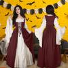 Damen Cosplay Mittelalterkleid Schulterfrei Elegant Griechenland Partykleider für Urlaube Urlaubsbekleidung