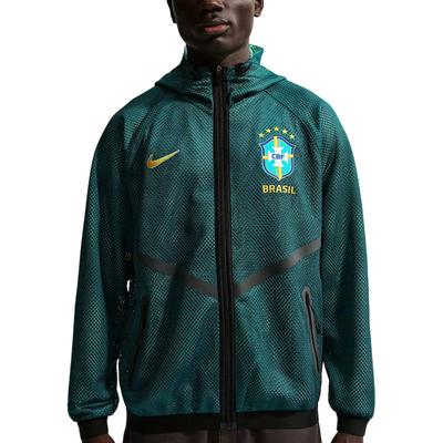 Felpa con zip traspirante da calciooversize Nike Dri-Fit Anthem Squadra del Brasile manica lunga asciugatura rapida maglia da uomo IH1757-369