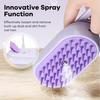 Cat Steam Brush for Shedding Pet Spa Brush Self-Cleaning Pet Grooming Comb Foldable Massage Brush for Cats Dogs
