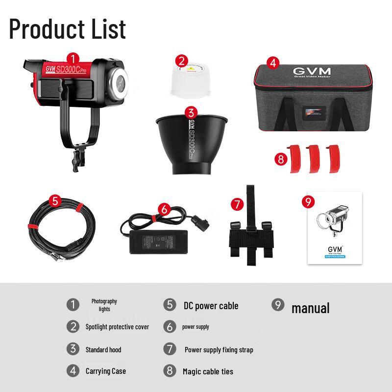 GVM 300C Full-Color Professional LED Video Light