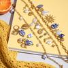 Yori Trendy Stainless Steel Charm Pendant Necklace Earrings Summer 18K Golden PVD Trendy Charm Set Jewelry Wholesale
