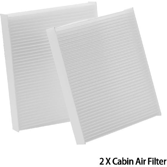 CY08221P Cabin Air Filter Compatible With Kenworth T680 T880 Peterbilt 567 579 Cumm ISX ISXG Replaces# X1987001 PA30093 AF55839 PA4405 (2Pcs)