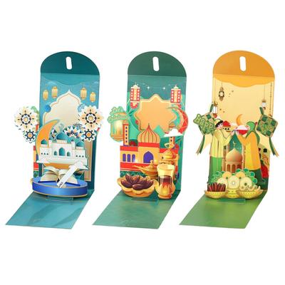 Lucky Money Envelope Southeast Asian Aesthetic 3D Pop-Up Cash Pocket New Year Money Red Envelopes For Spring Festival Christmas