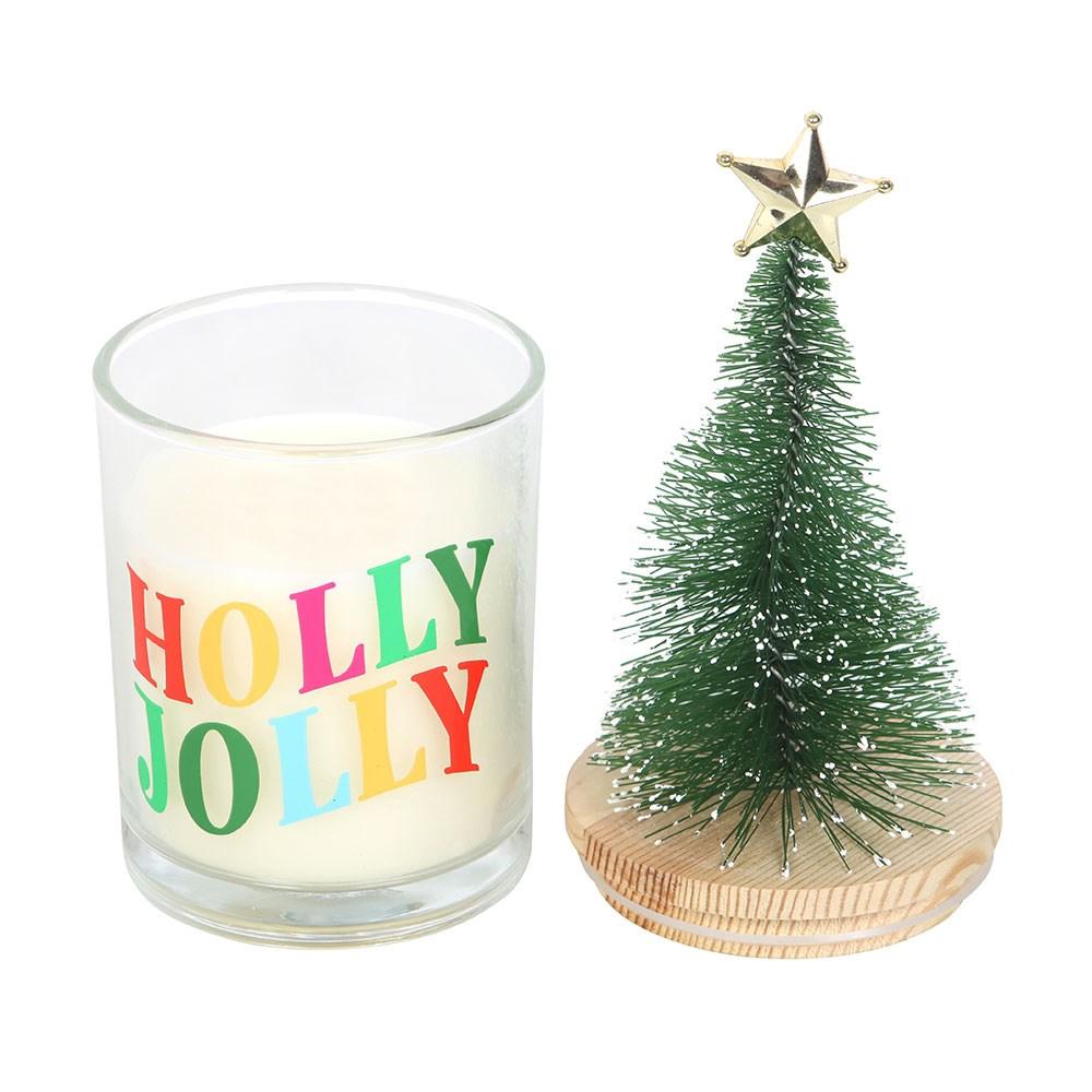 Something Different Holly Jolly Pine & Fir Christmas Tree Candle