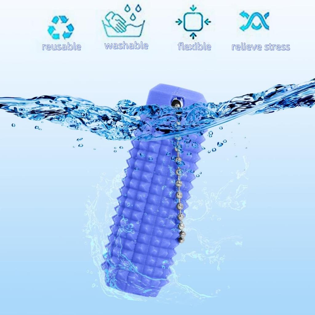 Schmerzstimulierendes Fidget Spielzeug Reduziert Stress Roller für Erwachsene Stacheliger Fidget Schlüsselanhänger für Angst Sensorisches Spielzeug Neuheitsgeschenke für Freunde