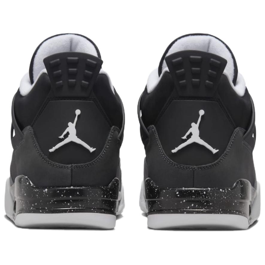 Air Jordan 4 Retro Fear 2024 Unisex Sneakers Black White Anthracite FQ8138-002