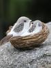 Realistic Feathered Birds Artificial Bird Nest Artificial Craft Birds Garden Parties Lawn Ornament Creative Tree Decoration