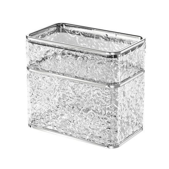 Tissue Box Wall-mounted Sealed Design Dispenser Waterproof Dustproof Paper Towel Holder Transparent Strong Adhesive Container for Bathroom