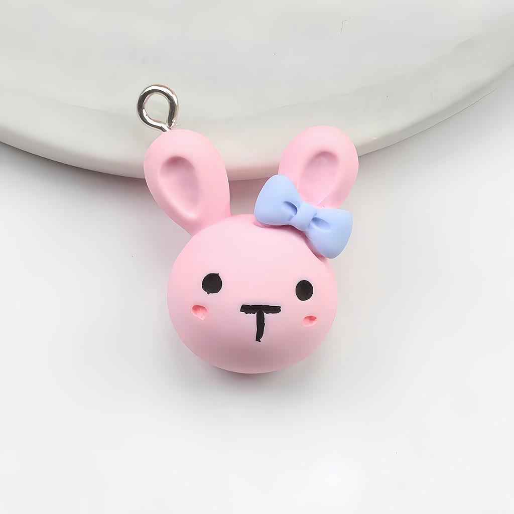 5Pcs Bear Bee Flower Donut Ice Cream Resin Earring Charms for DIY Keychain Bracelets Pendant Necklace Jewelry Making Findings