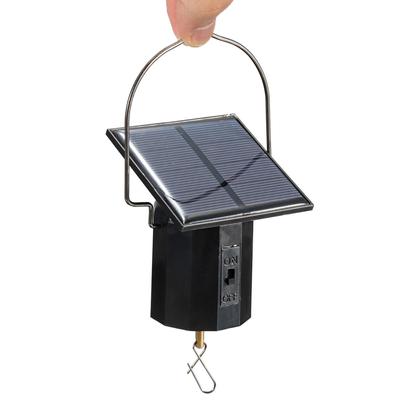 Solar Powered Wind Spinner with Hook for Rotating Outdoor Decor - Ornamental Solar Motor Wind Chime
