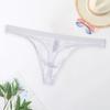 Men Underpants Lace Trim Breathable Mesh Quick Dry Low Waist Close-fitting Seamless Moisture