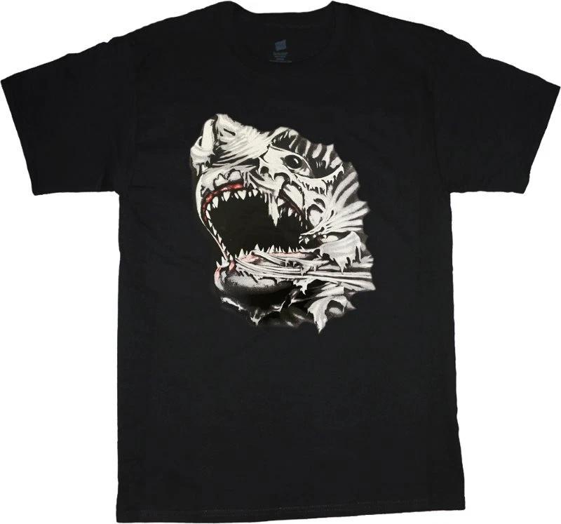 Shark T Shirt Scary Monster Horror Angry Creepy Attack Great White Men S