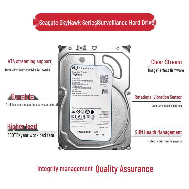 Seagate SkyHawk 8TB Surveillance Hard Drive