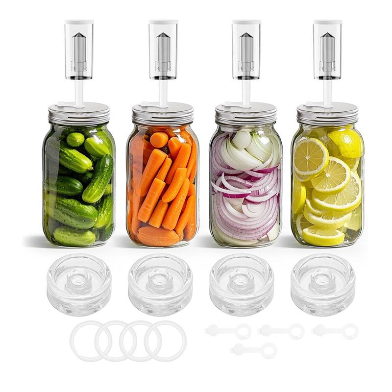 A03F-Fermentation Kit For Wide Mouth Mason Fermentation Jar,Pickling/Sauerkraut Kit For Mouth Mason Ja(Jars Not Included)