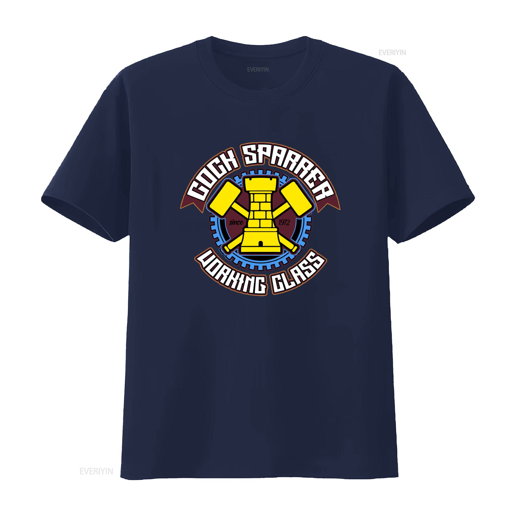 COCK SPARRER Arbeiterklasse T-Shirt Punk Rock Oi Design mit Zahnrad Hammer Motiv Seit 1972 Selten Mod Skinhead Stil vintage L